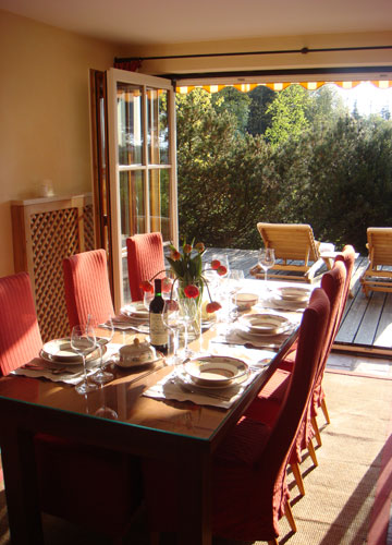 Dinieren Sie stilvoll in unserem Luxus Ferienhaus am Chiemsee!